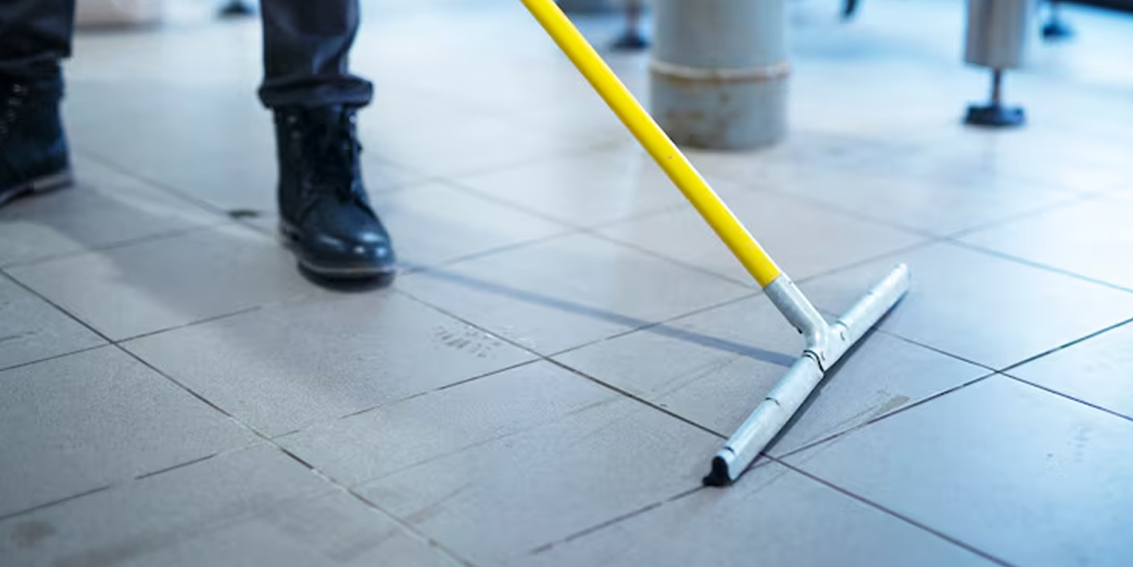 Ceiling tile cleaning